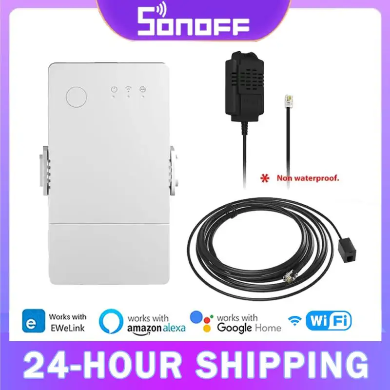 SONOFF TH Origin 16A 20A Temperature And Humidity Sensor Upgrade WiFi Smart Home Monitoring Support Alexa Google Home EWelink