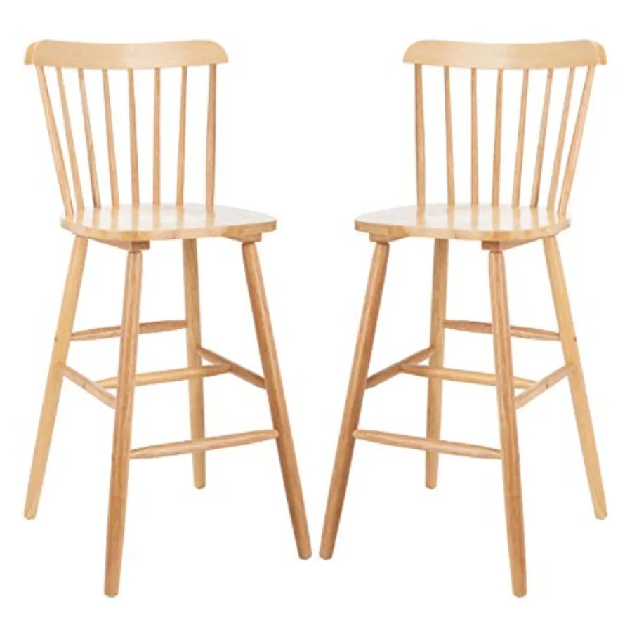 

Комплект из 2 барных стульев Home Collection Galena Spindle Back Natural, 30 дюймов