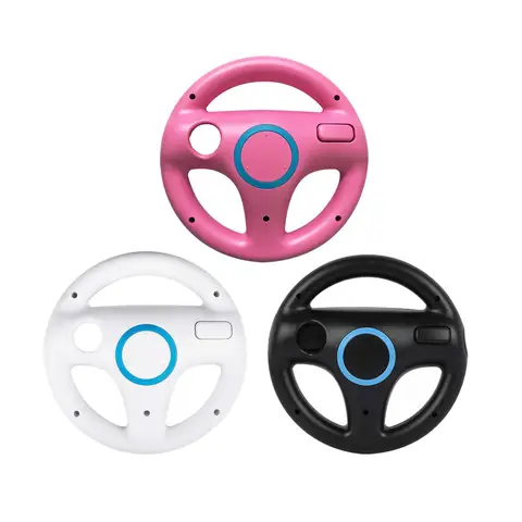 2 Pcs/Set Plastic Steering Wheel Innovative Ergonomic Joystick For Nintend for Wii Mario Kart Racing Games Remote Controller