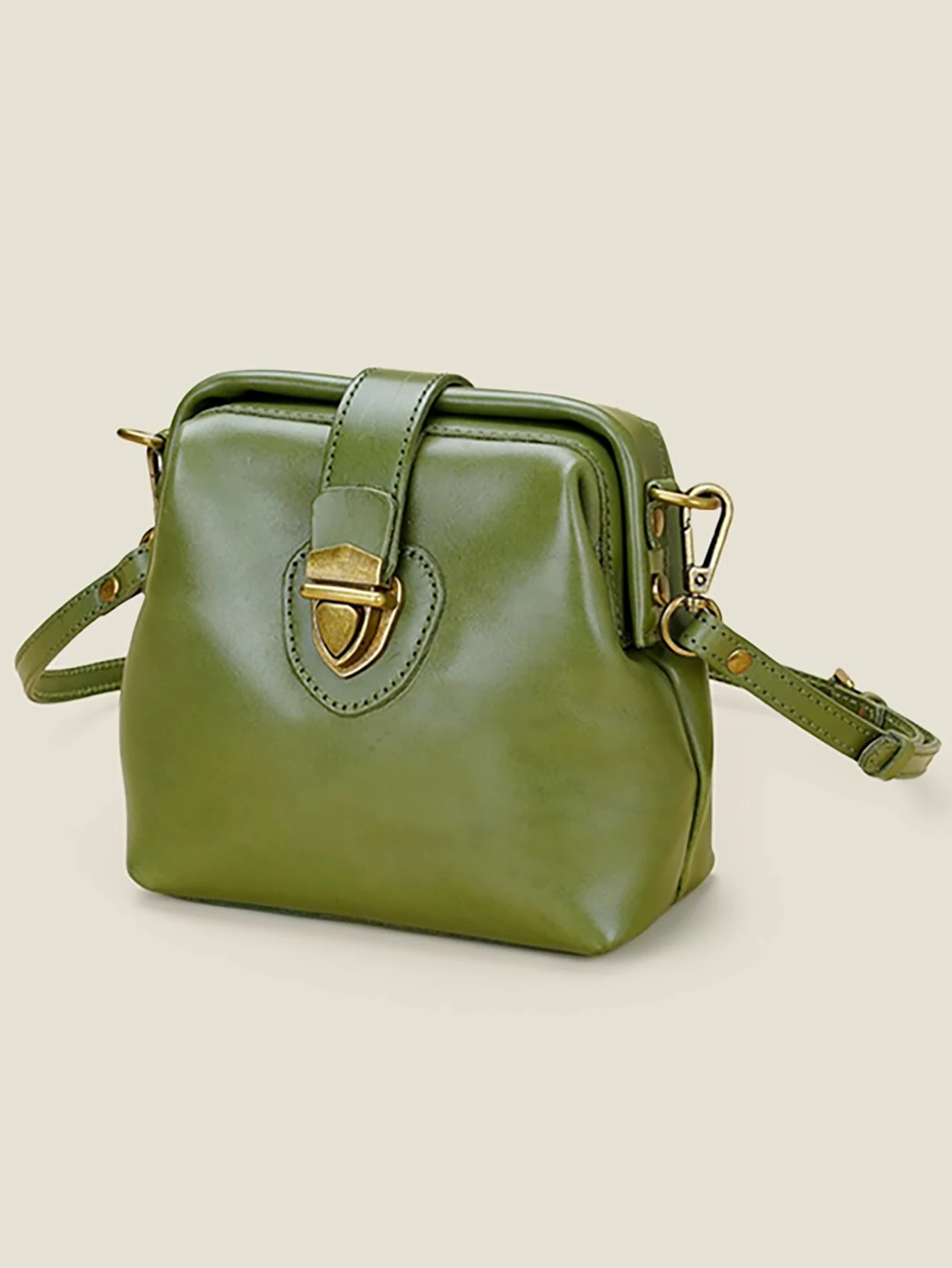 Skóra PU damska torba na ramię crossbody retro francuska torba lekarza nadaje się do swobodnych zajęć i pracy