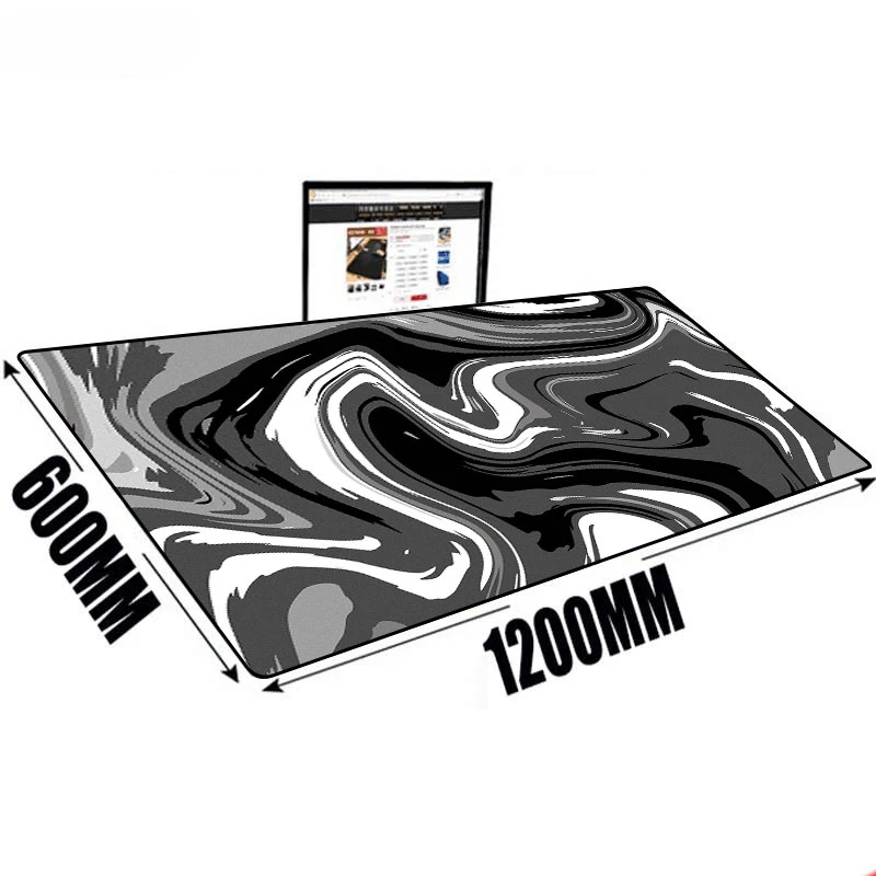Grande Anti-slip Mouse Pad Fluid Art Extended Pad Desk Setup Acessórios Mat Computador pc Laptop Gadgets Gamer 140x70cm