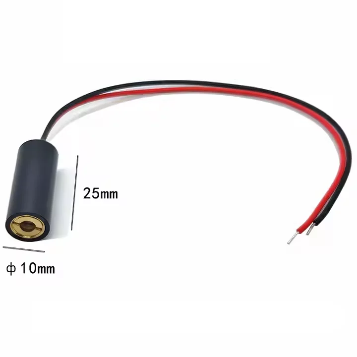 

670nm 10mW Red Dot Laser Module Adjustable Spot 10x25mm Positioning Laser Head Laser Diode Module