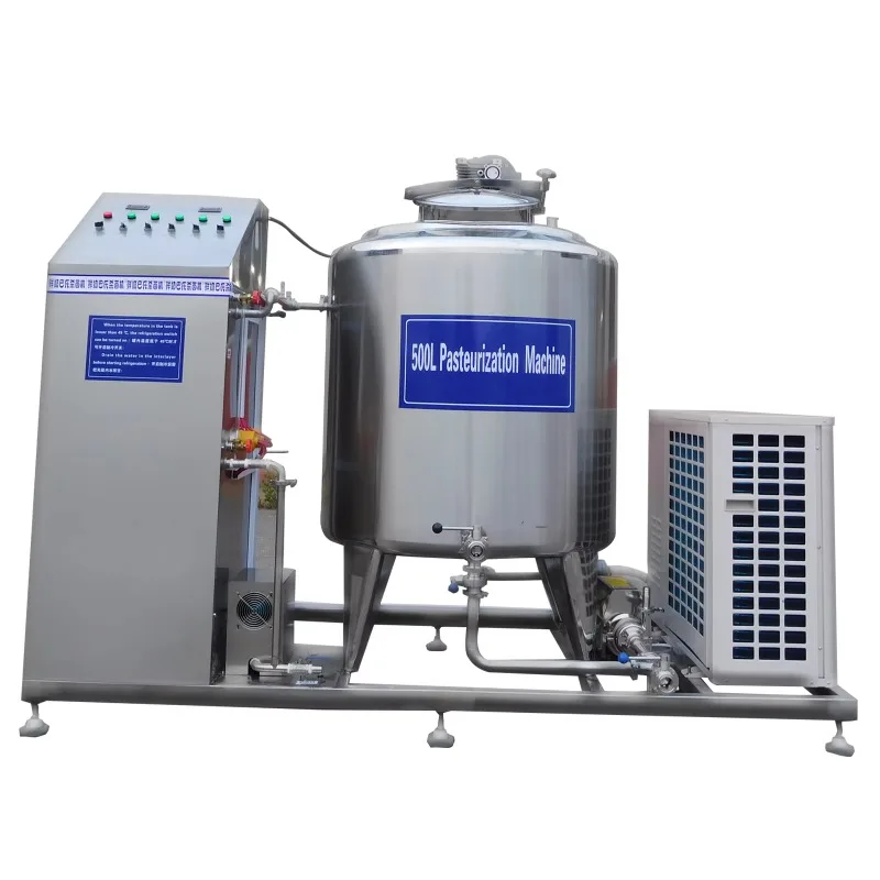 500L Automatic Milk Pasteurizer Homogenizer Cooling PLC Dairy Processing Machine Custom