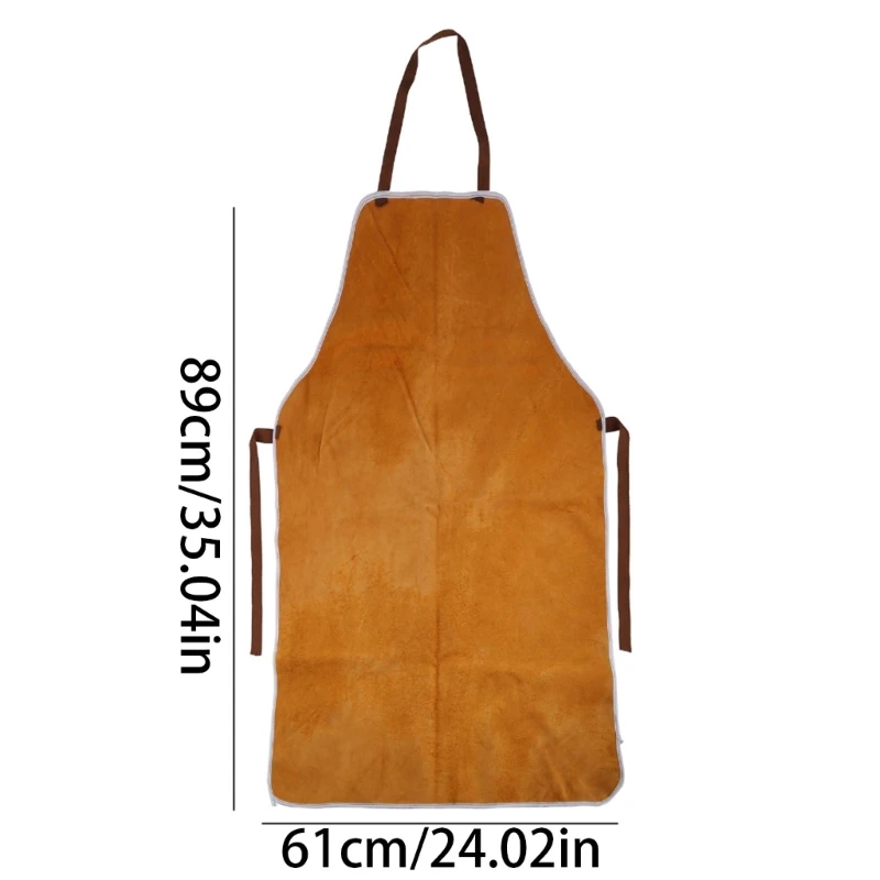 Cowhide Professional Welding Apron Heavy Duty for Men Unique Gift Apron Women Mothers Fathers Wear Resistant Dropship