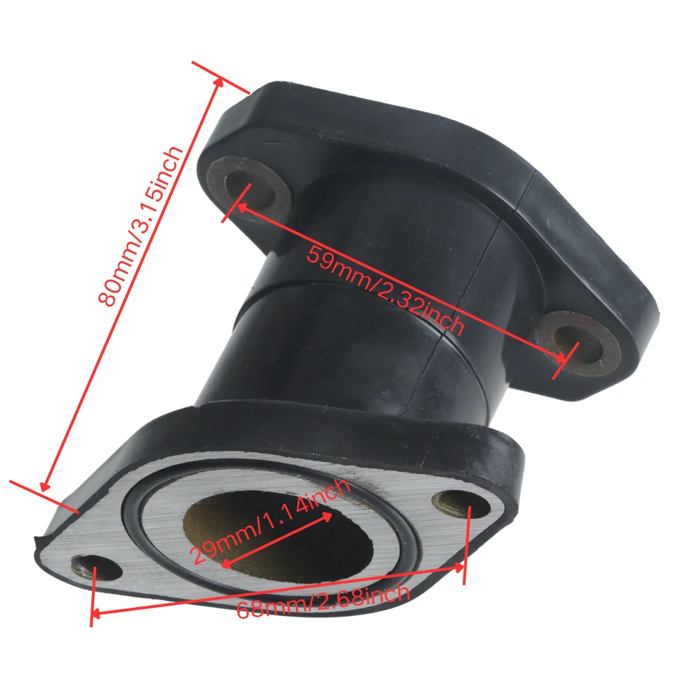 Motorbike Carburetor Inlet Manifold Joint Sleeve Rubber For Yamaha Big Bear 350 YFM350FW YFM400FW YFM350 Kodiak 400 Carburador