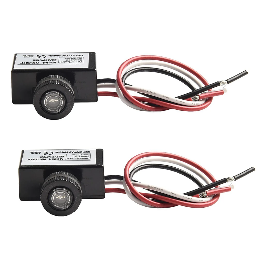 As Shown Photoelectric Switch Outdoor Photoelectric Light Sensor AC 80V 277V Rated 120V 220V Rated Load 200W 400W