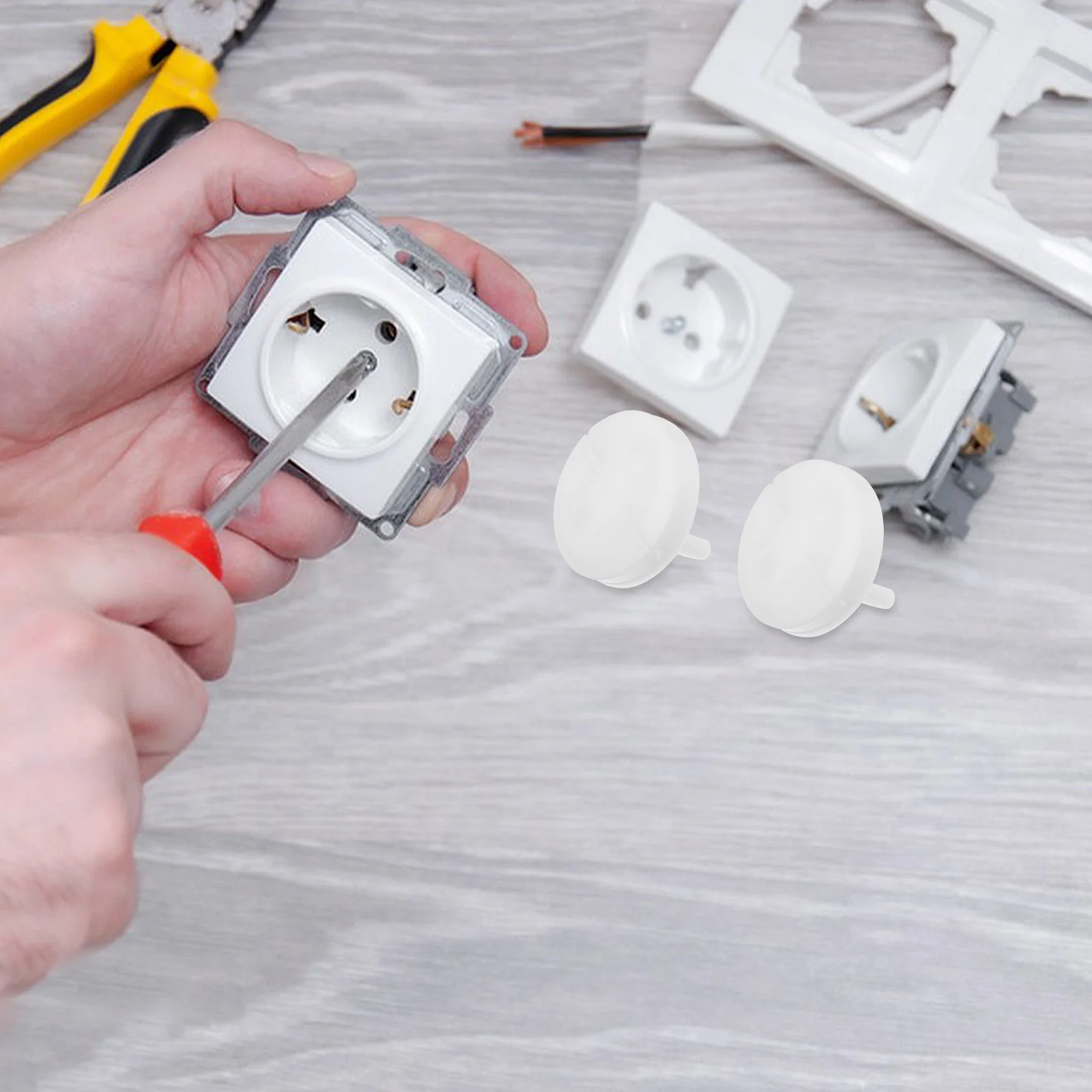 

20 Pcs Socket Protection Cover Proof Outlet Caps Childproof Universal Electrical Plastic Plug