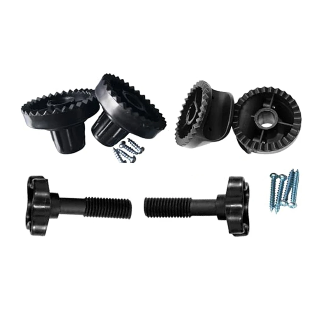 2 Sets Black Plastic Canopy Frame Components For Outdoor Porch Swing Chair Garden Rocking Chair Replacement Parts Accessories