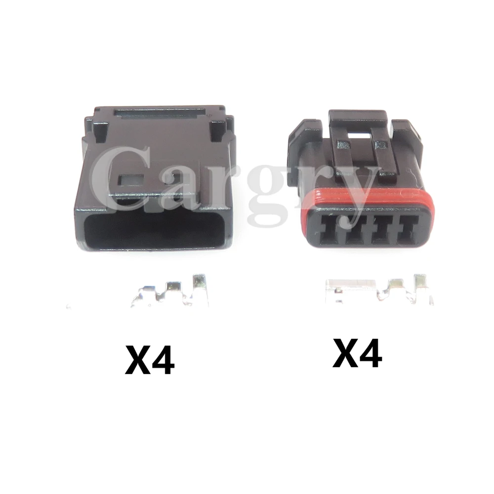 1 Set 4P MX19004P51 AC Assembly Car Electric Wiring Socket MX19004S51 Automotive Rearview Mirror Panel Heating Plug