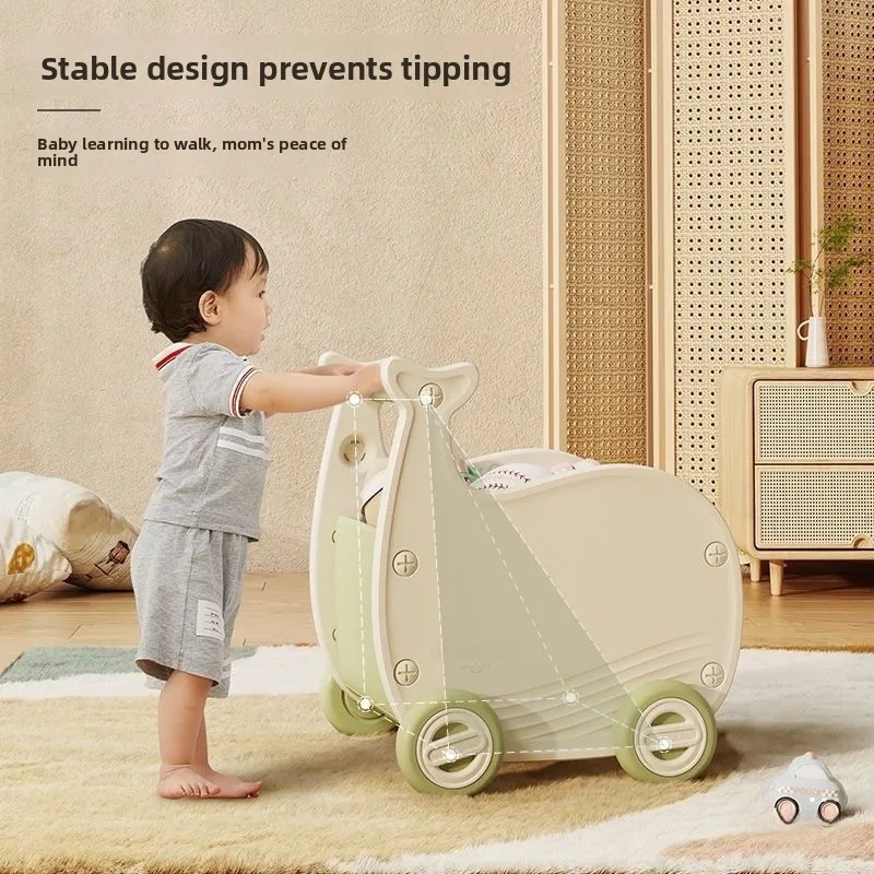 

Habib Tree Children's Shopping Cart Storage Box Toy Organizer Baby Metal Hand-Pulled Cart Portable Storage Solution for Kids ...