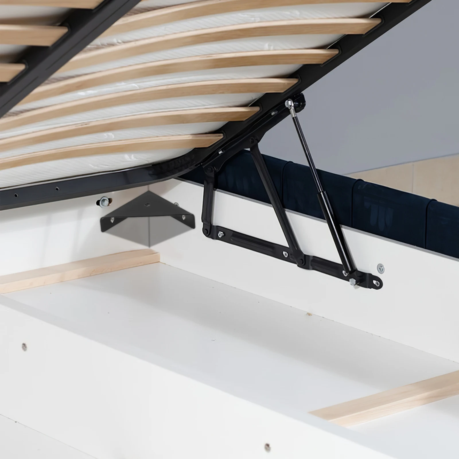 

10pcs Thickened Triangle Steel Brackets Black Heavy Duty Cold Rolled Steel Corner Braces Shelf Supports Furniture Reinforcement