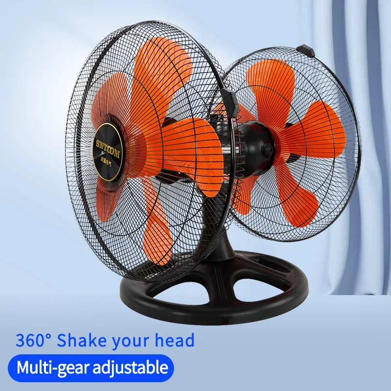 oscillation stand  18inch double head low floor fan 360 degree shaking head portable electric fan manufacturer