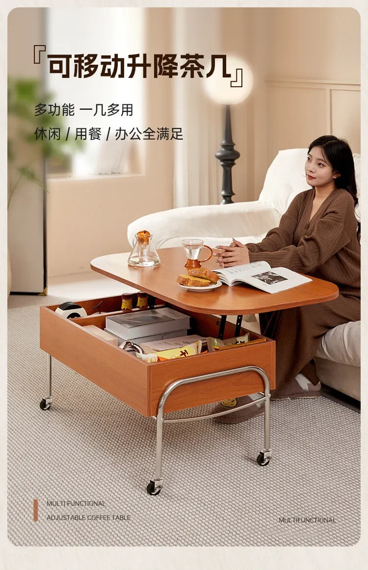 طاولة طعام قابلة للرفع على الطراز الشمالي، شقة صغيرة مزدوجة الأغراض على طراز المنزل #4