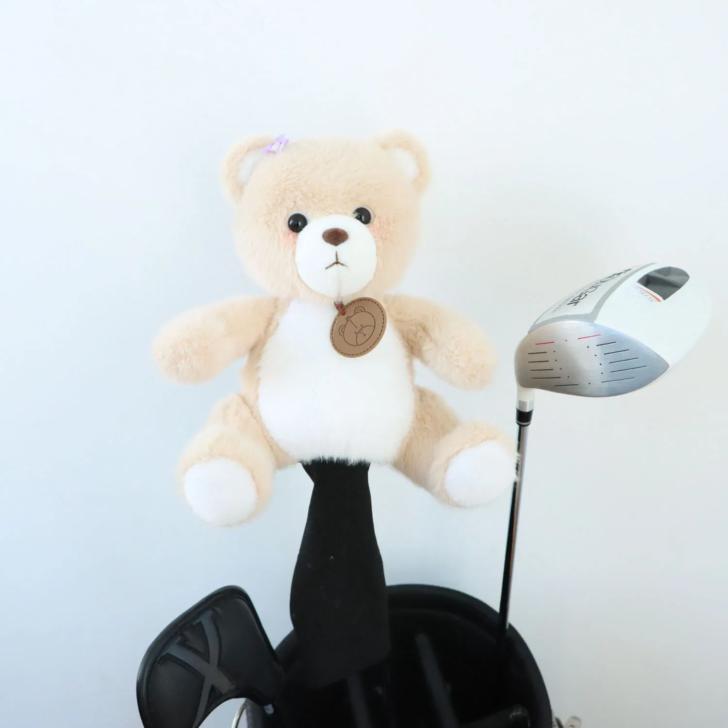 2024 Little Bear Plush Animal Golf Fairway Head Cover Golf Club 460cc Wood Cover DR FW CUTE GIFT Noverty