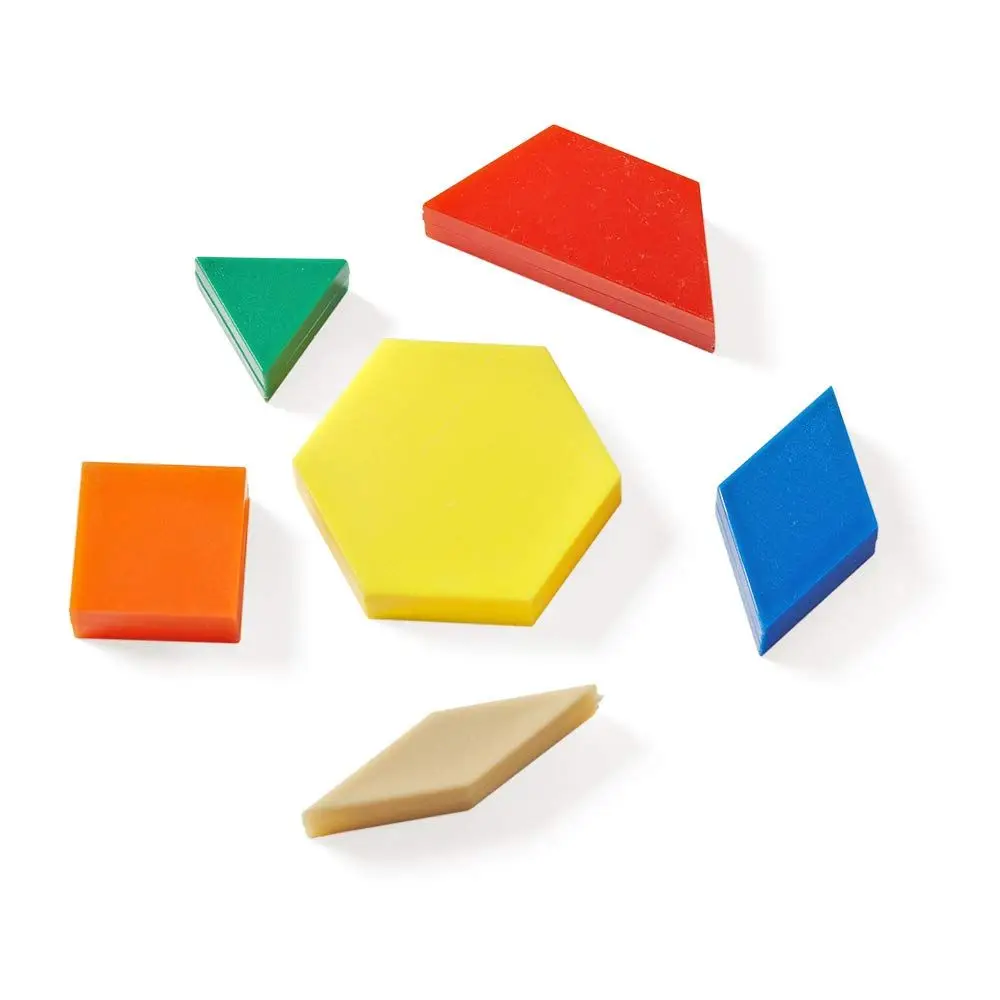 Blocchi con motivi educativi: set da 1,250 pezzi per bambini, Montessori, apprendimento geometrico, riconoscimento della forma e della simmetria