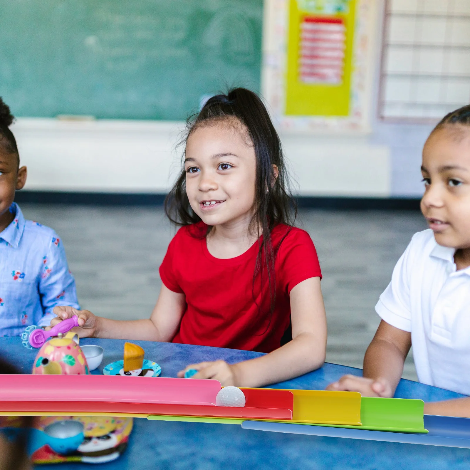 

1 комплект, 1 комплект, U-образная канавка, пластиковая релейная игра премиум-класса, обучающая игра для детского сада, активного отдыха, детей