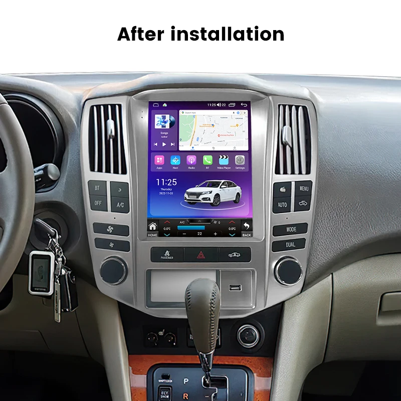 For LEXUS RX300 RX330 RX400h 2004-2008 Android Auto Carplay GPS Navigation Car Stereo Radio Multimedia Player Car Audio No DVD