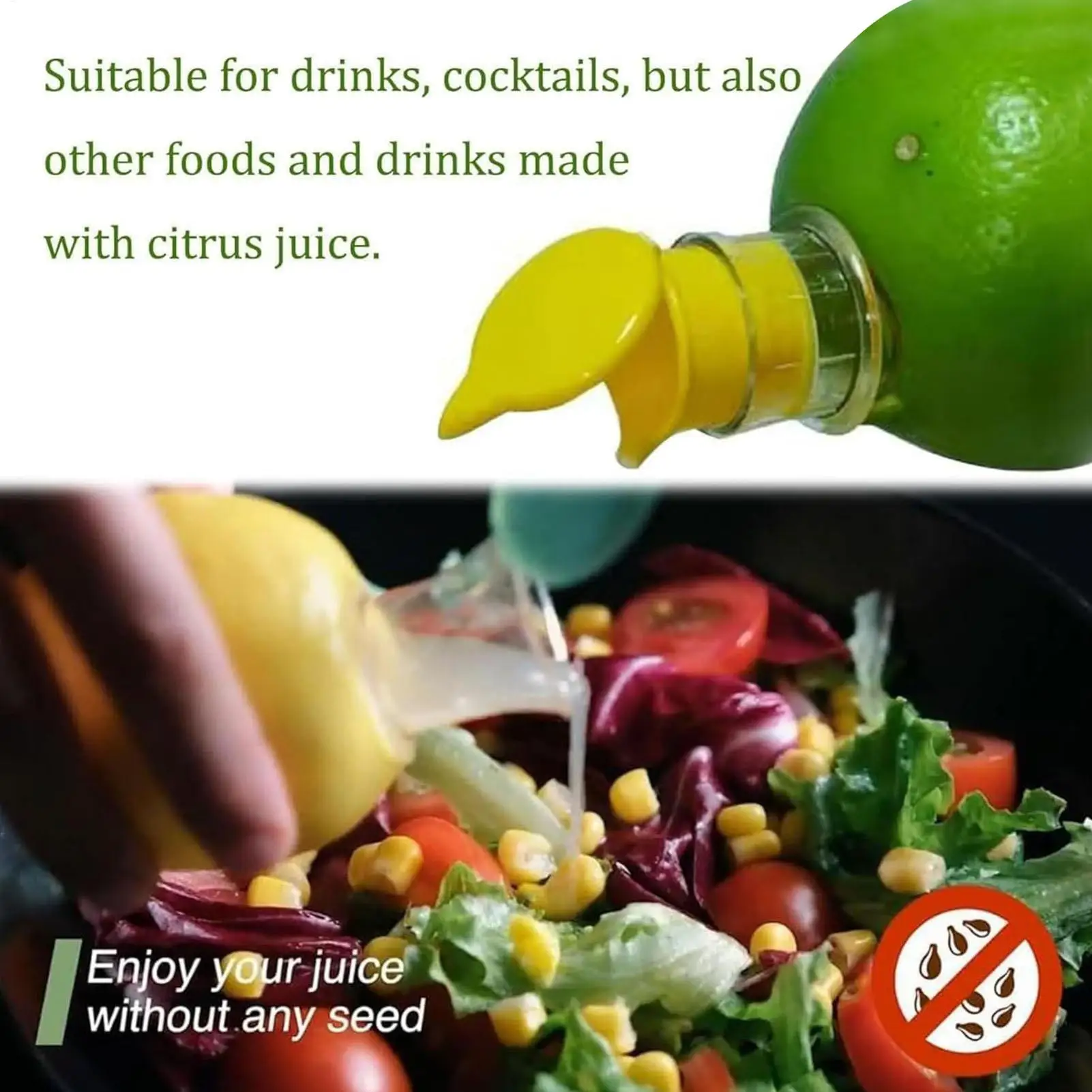 Portable Lemon Squeezer with Filter Manual Citrus Juicer Mini Orange Extractor Freshness Preserving Kitchen Juices Reamer ﻿