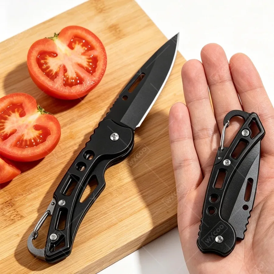 WXCOO Folding Knife Stainless Steel Cooking Kitchen Vegetable Knife Accessories Fruit Peeler Meat Cleaver Pocket Knife Tools