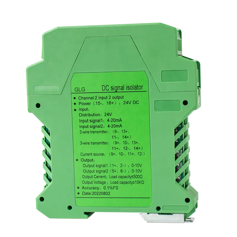 4-20mA to 0-10V Analog Signal Isolator 0-5V/1-5V Galvanic Isolator Converter 1 In 1 Out 1 In 2 Out