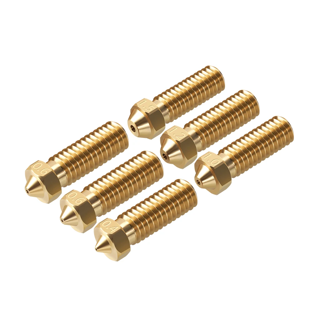 New Clone CHT Volcano Nozzle 0.4mm 0.6mm Brass Nozzles High Flow Three-eyes Print Head For Ender 3 1.75mm 3D Printer Accessories