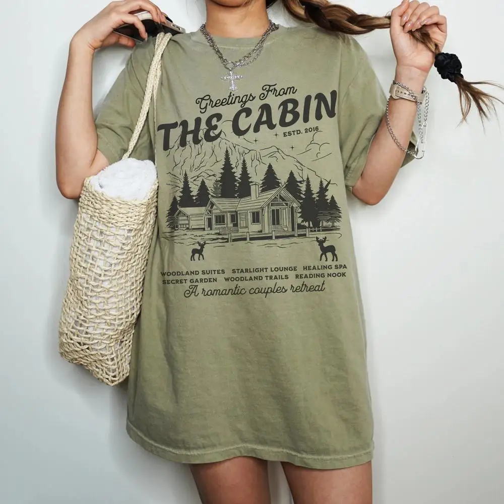 تي شيرت نسائي قطني قميص ممثل المقصورة قميص مرخص SJM Merch قميص Crescent City Merch تي شيرت Rhysand Feyre Romantasy Book Tshirt