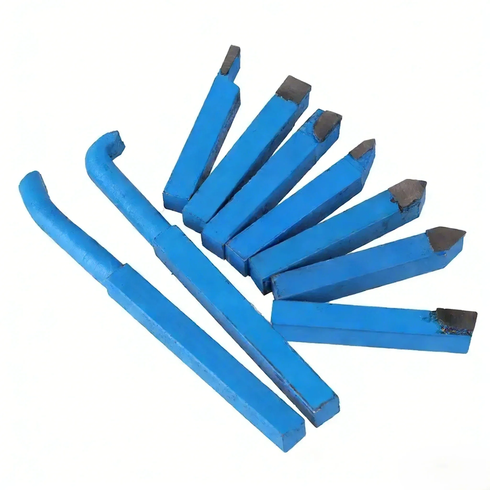 sihao-9pcs-blue-alloy-brazed-carbide-lathe-tool-bits-10x10mm-for-metal-turning-cnc-lathe-welding-tool