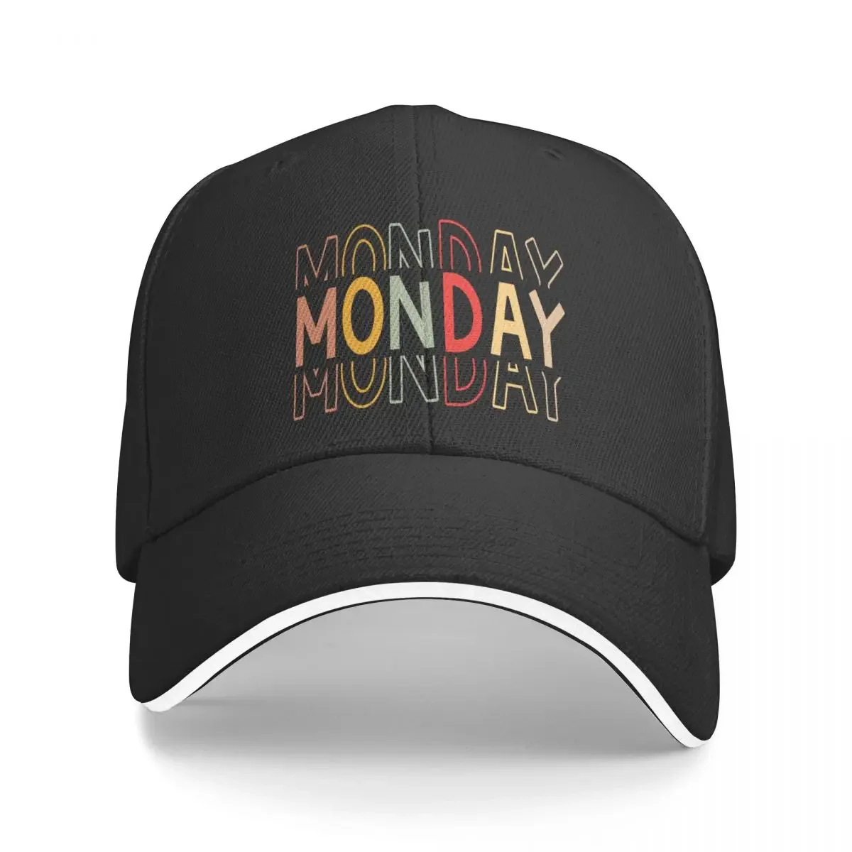 Day of the Week MONDAY Colorful Apparel Baseball Cap Wild Ball Hat Cosplay Designer Man Women's