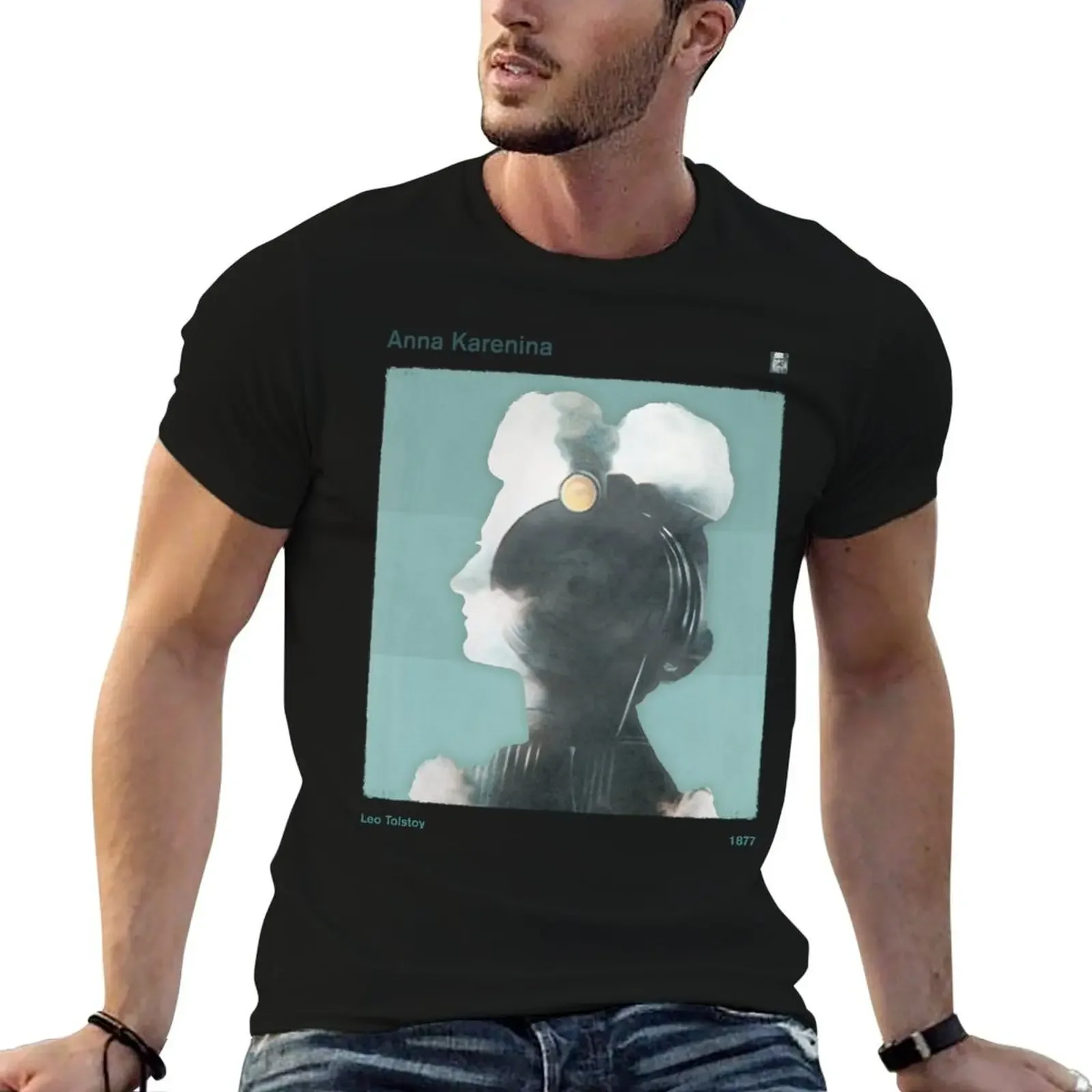 Anna Karenina, Leo Tolstoy Literary Art for Bookworms T-Shirt anime figures man clothes oversized t shirt men