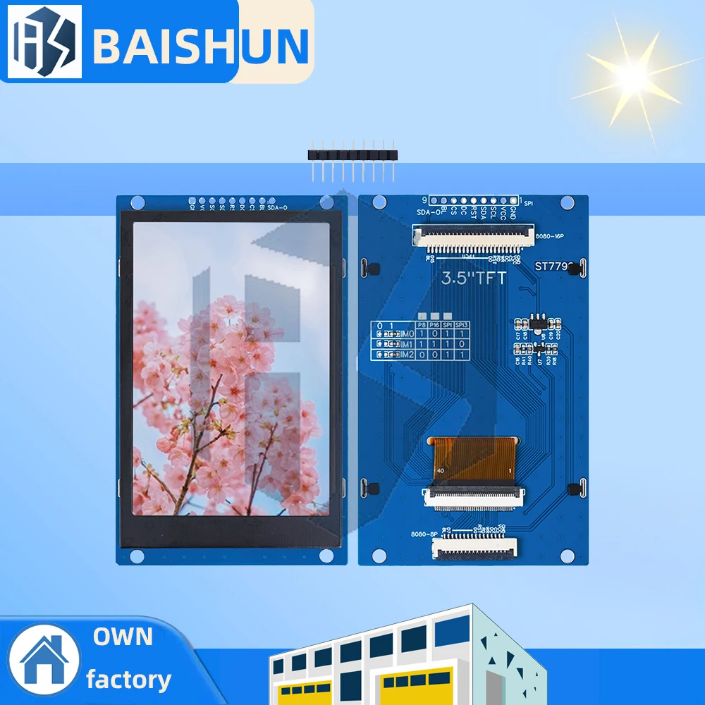 

3,5-дюймовый 320x480 SPI TFT модуль последовательного порта 5 В/3,3 В адаптер печатной платы ST7796S ЖК-дисплей для Arduino