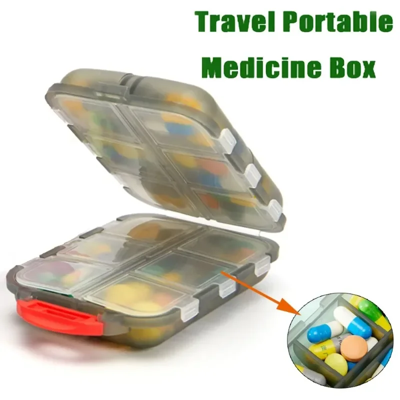 Portable Pill Storage Box Vitamin Moisture Proof Dispenser Container Weekly Medicine Fish Oils Organizer Travel Tablet Holder