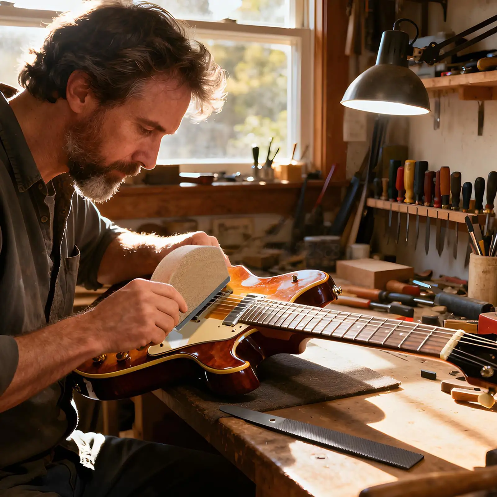 

Напильник для лада, инструменты для ремонта мастеров, выравниватель для бас-гитары, выравнивающий напильник для домашней мастерской, сезонный инструмент для обслуживания