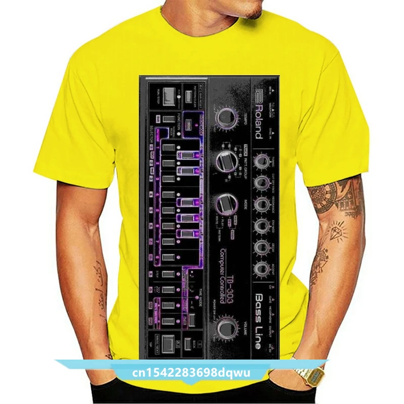 Roland 303  Acid EDM Skool Rave House Music Vintage Synthesizer Moog Fashion Men T Shirt  Summer Cotton T-Shirt Fashion