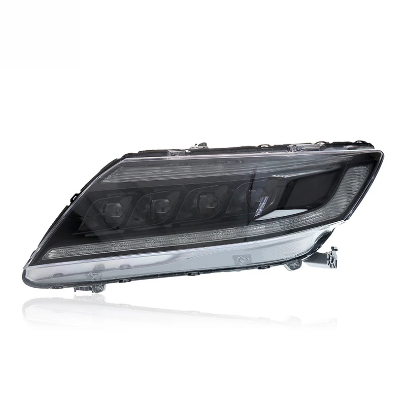 Suitable for 2013-2018 Honda Lingpai headlight assembly modification with four-lens LED scanning daytime running lights and dyna