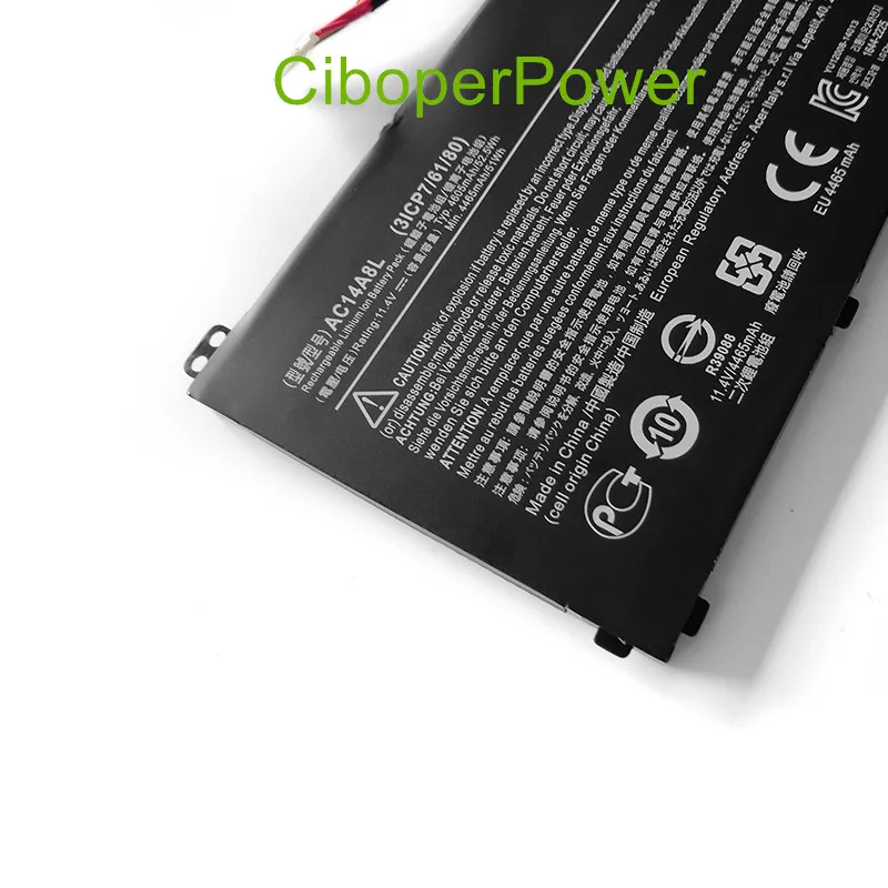 AC14A8L Laptop Battery For VN7-571 VN7-571G VN7-591 VN7-591G VN7-791G MS2391 KT.0030G.001 11.4V 52.5Wh