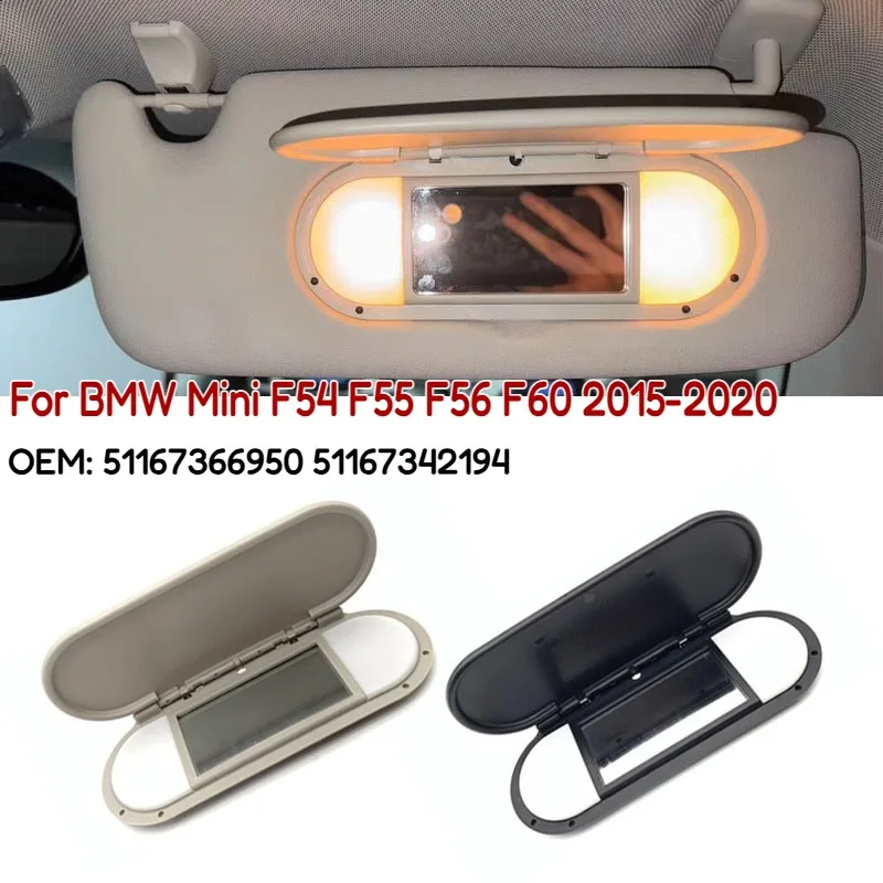 

Солнцезащитный козырек на крышу автомобиля с зеркалом для макияжа для BMW Mini F54 F55 F56 F60 2015-2020 51167366950 51167342194