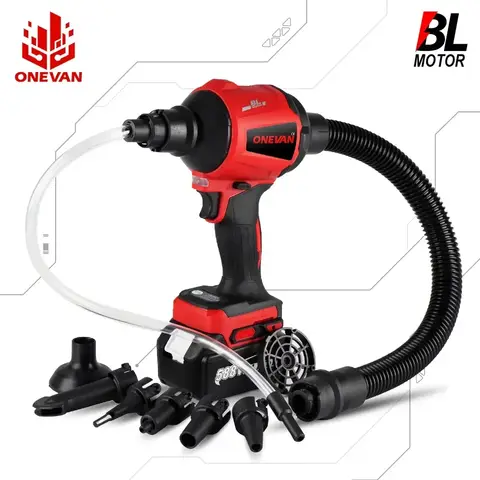 ONEVAN 1500W 브러시리스 송풍기 80000RPM 팽창기 진공 다기능 무선 송풍기 Makita 18v 배터리 용 먼지 청소 도구