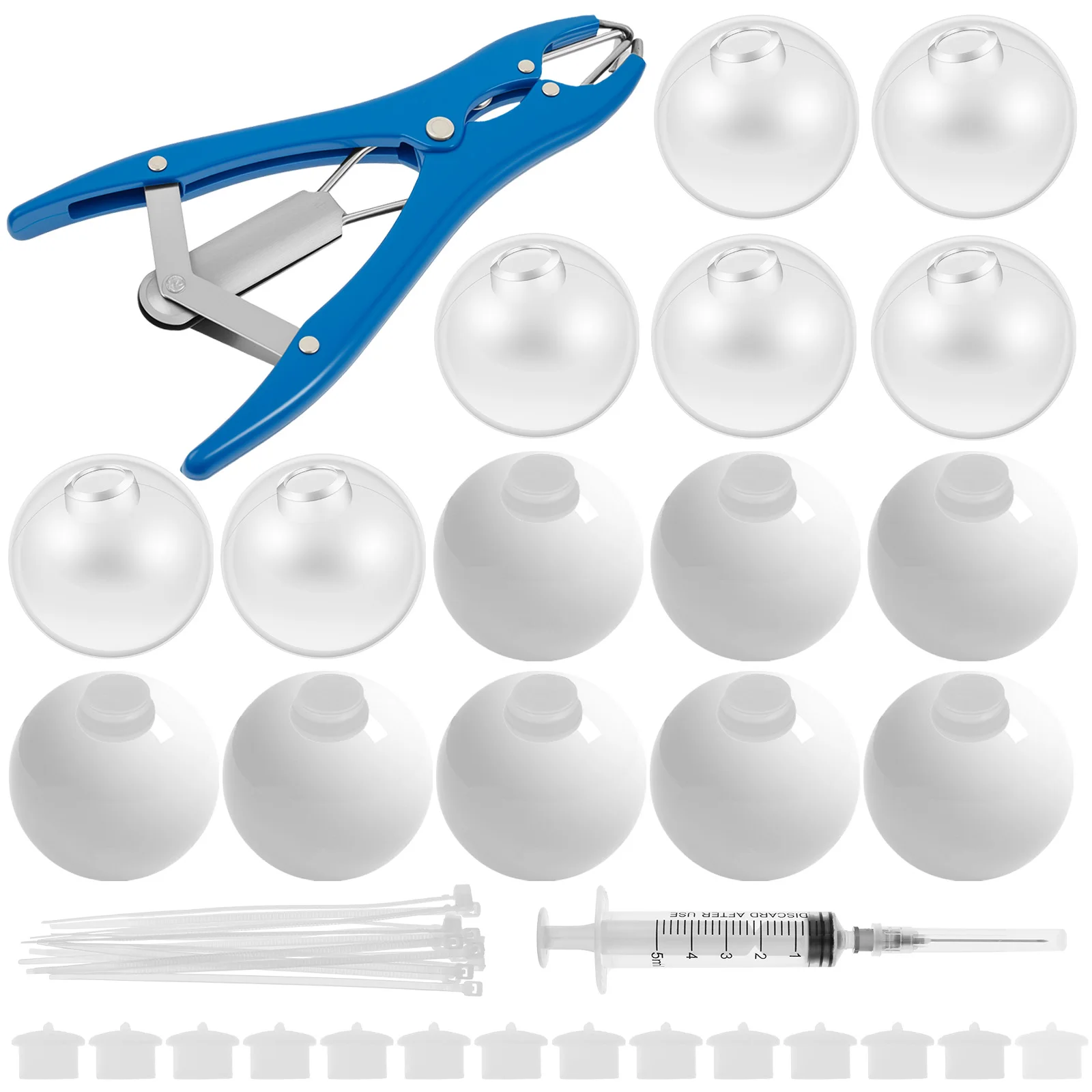 15 stuks DIY Stressbal Kit Lege Drukbal Huid DIY Kit met Expander Tool Maak je eigen stressspeelgoed voor volwassenen Beginners