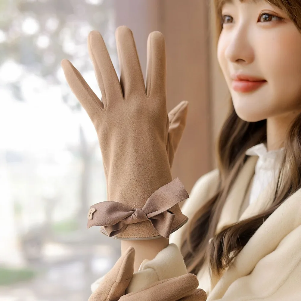 Лидер продаж, зимние перчатки с сенсорным экраном, теплые перчатки с сенсорным экраном и полным пальцем, варежки для вождения, унисекс