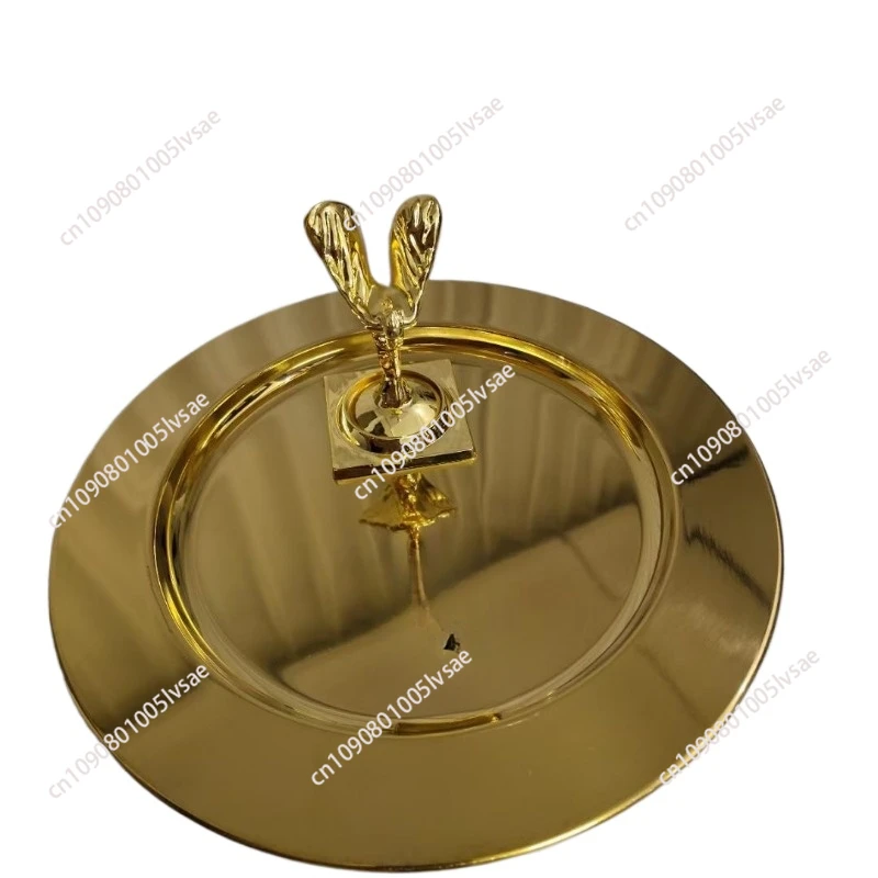 Little Gold Man Cigar Ashtray Bronze Bottom Large Diameter Titanium Metal Household Luxury Rolls Ash Tray