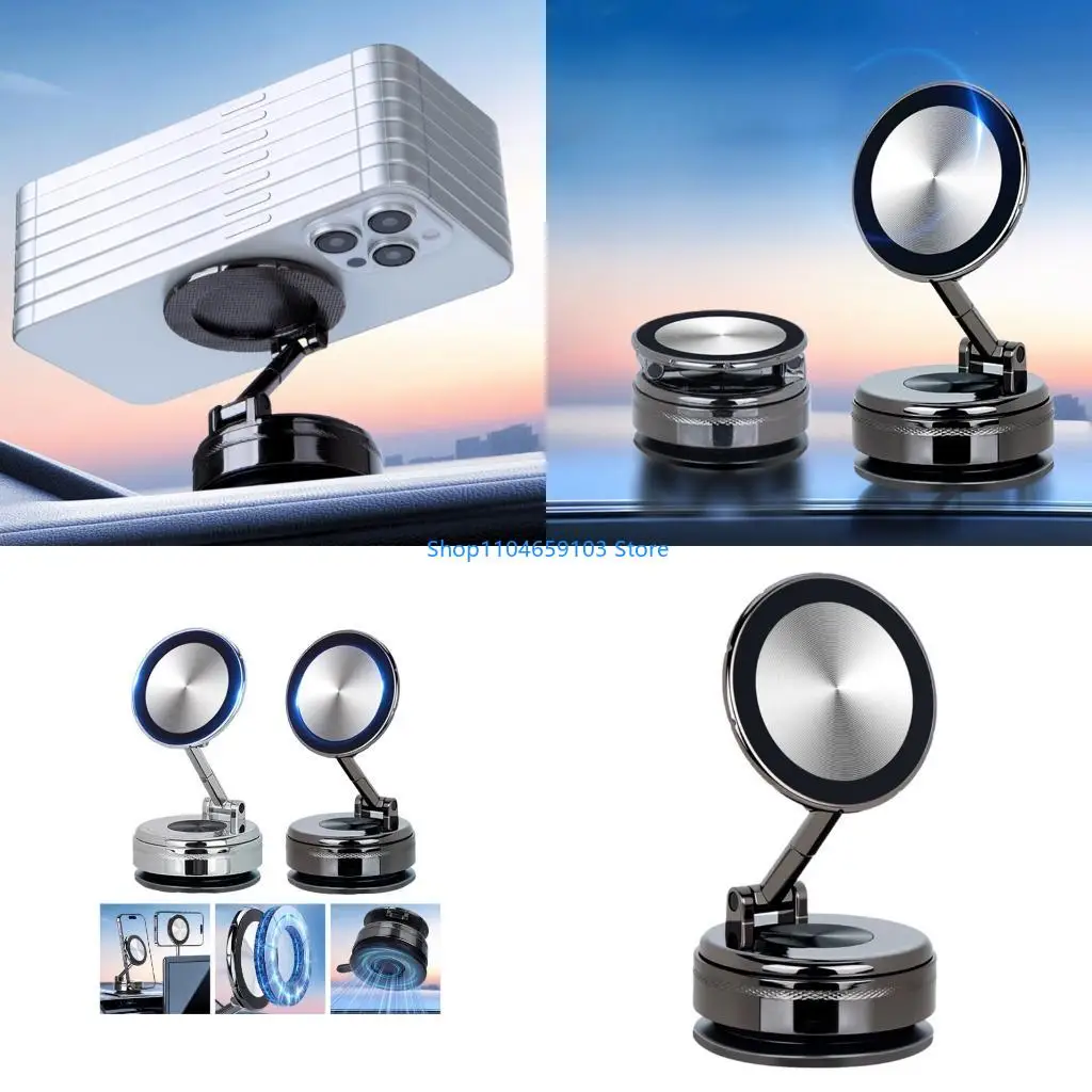 

Electric Vacuum Suction Phone Holder Adjustable Foldable Car Mount Rack