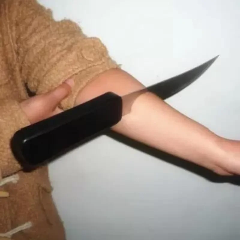 Knife Through Arm (Bloody Arm Knife) with Monster Blood-Stage Magic Tricks Props Illusions Gimmick Magician Accessories