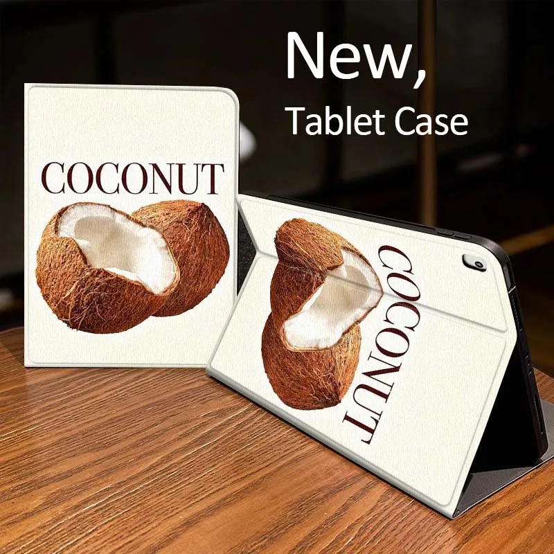 

Coconut Simple Pattern For iPad Pro 10th 11th 5th 6th 7 8 9 2 gen 11 13 M4 M5 10.2 9.7 12.9 10.5 10.9 Inch Tablet Case