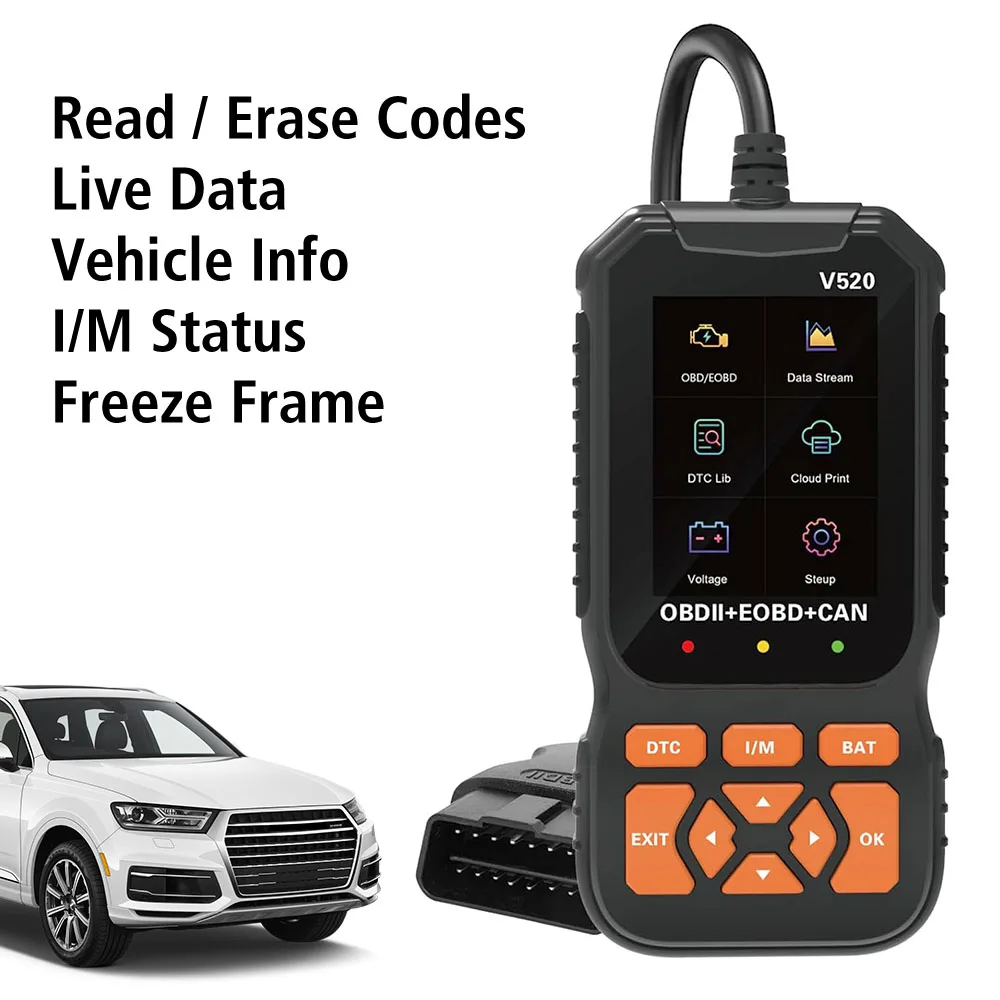 Auto Diagnostisch Hulpmiddel OBD2 Scanner Automotive DTC Lookup Code Reader Auto Motorsysteem Levenslange Gratis Professionele