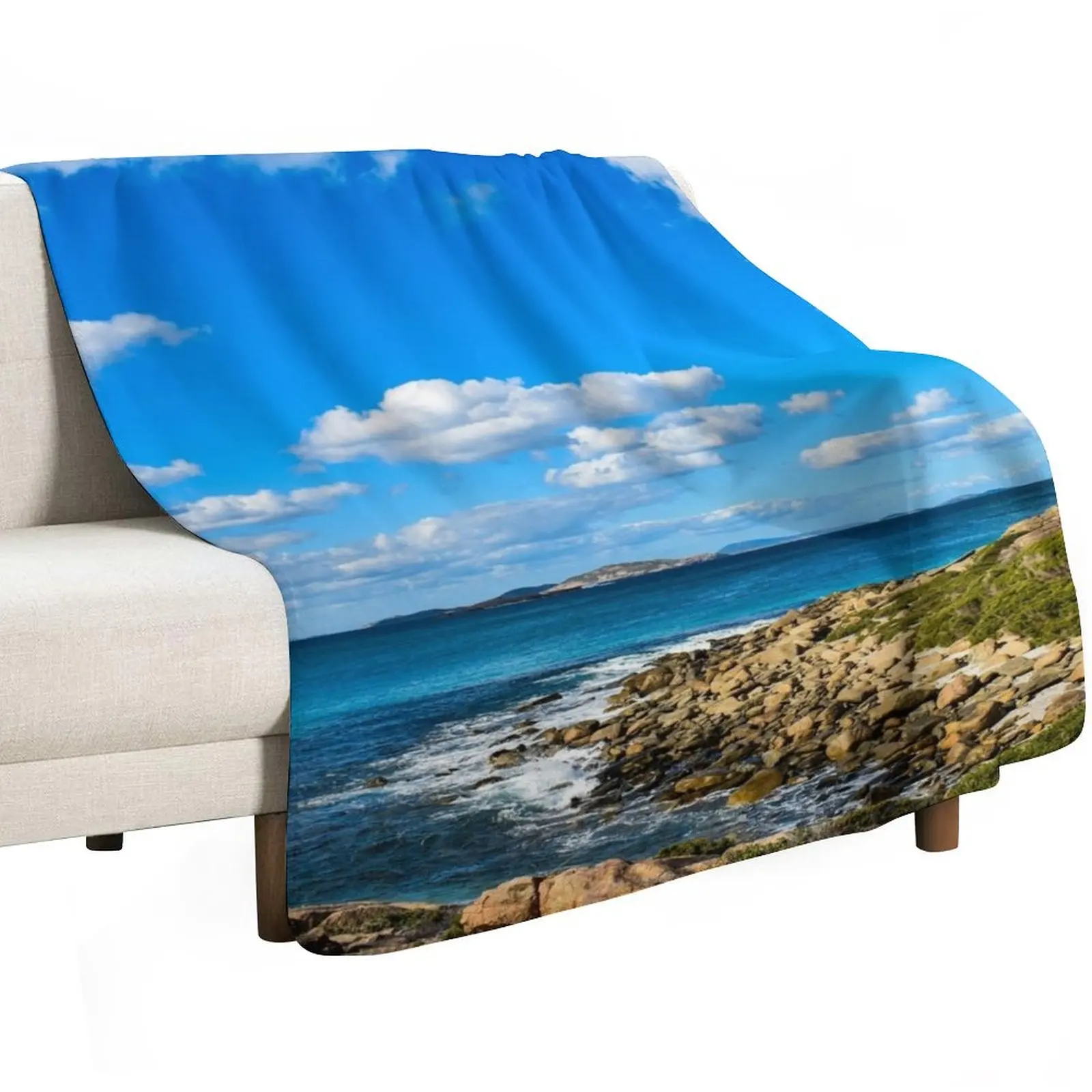 Australian Beach Throw Blanket Multi-Purpose Single Winter beds Thermals For Travel Cute bed plaid Blankets