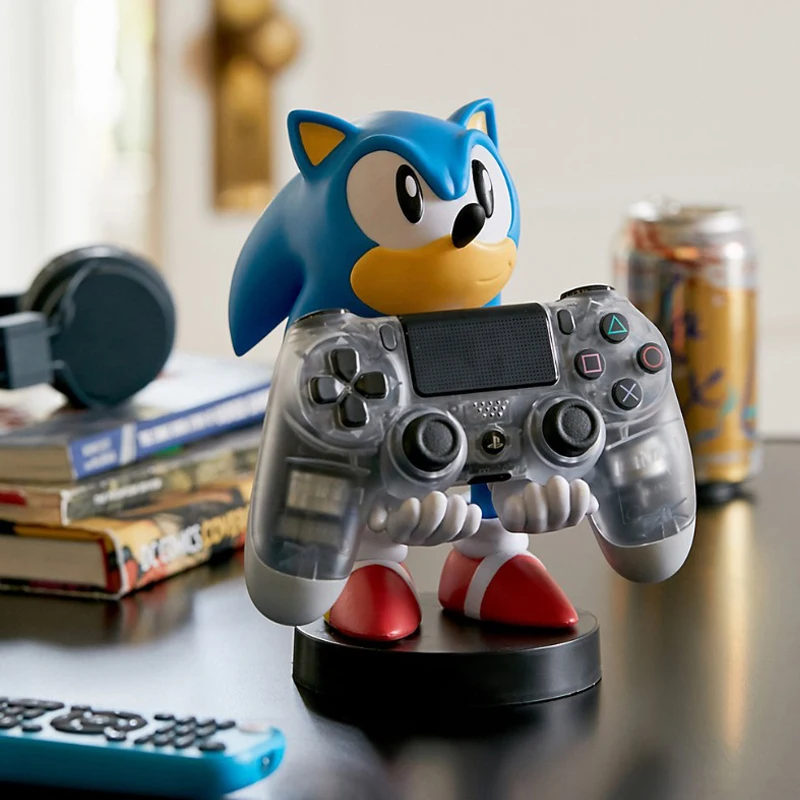 

Anime Sonic Figure Hedgehog Phone Holder Switch PS4 PS5 Xbox Game Controller Holder Action Figure Model Toys Children Fans Gift