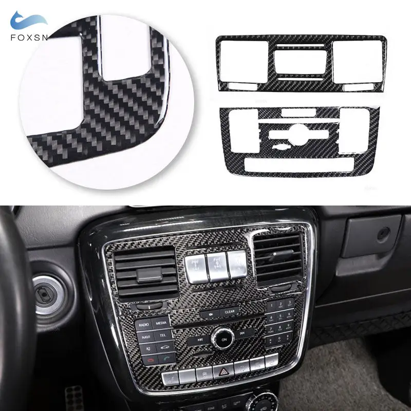 

For Mercedes Benz G Class W463 2013 2014 2015 2016 2017 2018 Car Inner Center Control CD Panel Air Vent Outlet Frame Cover Trim