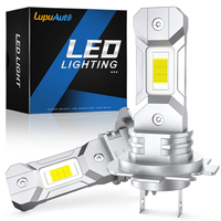 2x Fanless H7 LED Lights 1:1 Mini Size Head Lamp Wireless 18000LM CSP LED Chips 60W H7 Car LED Headlight Bulb 6500K White 12V