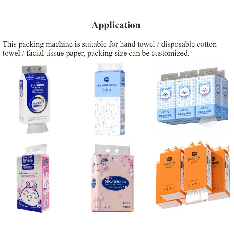 Napkin Paper Packing Bagging Machine Bathroom Kitchen Tissue Napkins Hand Towel Paper Packing Machine
