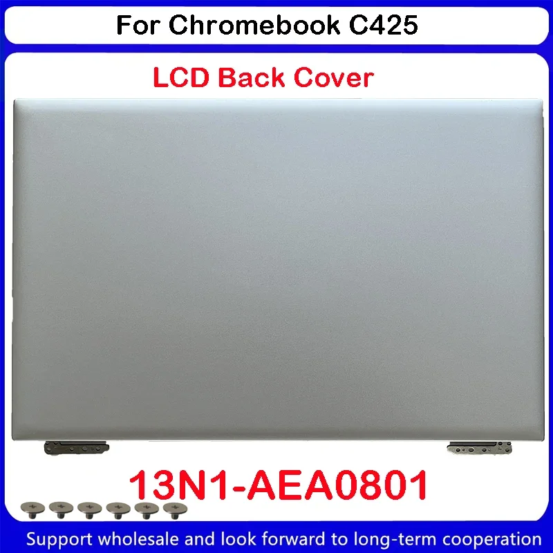 غطاء مسند رأس حافظة علوية لـ ASUS Chromebook ، غطاء خلفي LCD ، C425 ، C425T ، C425TA ، 13n1-aea0801 ، جديد